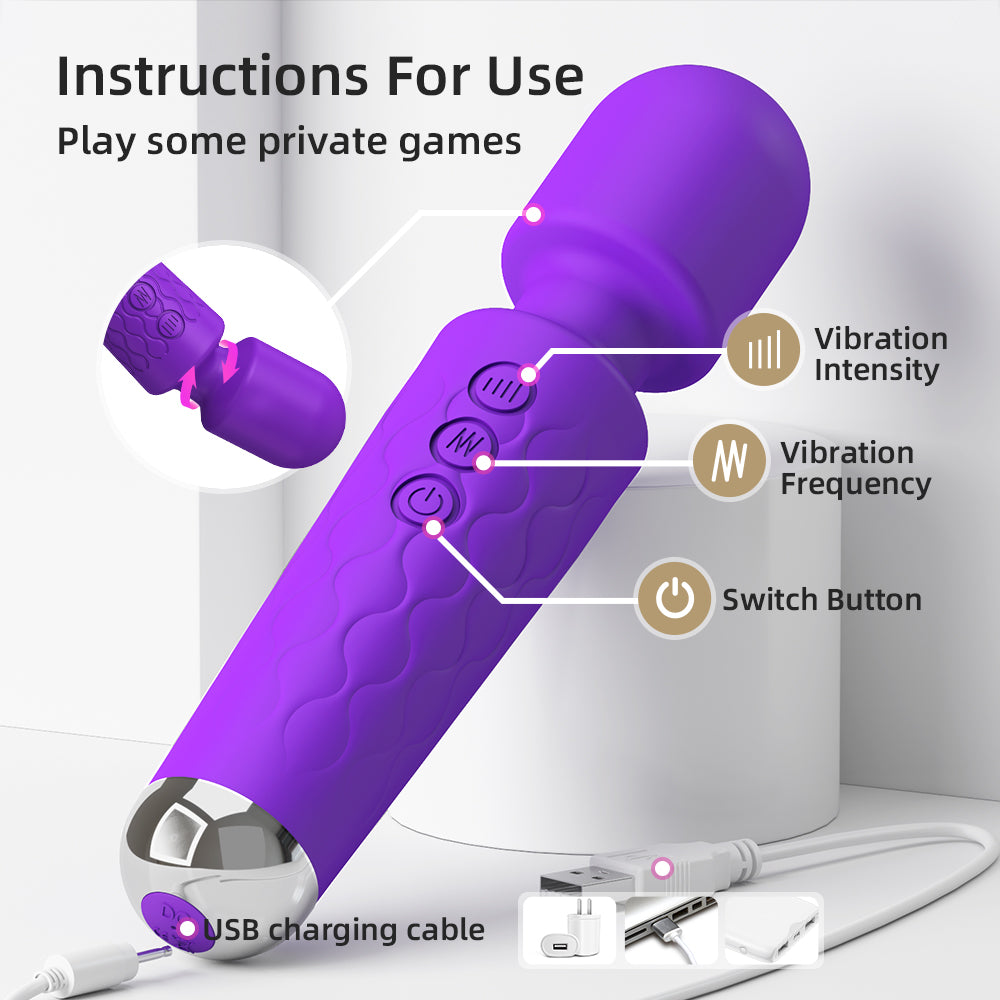 Sex Toy Anal Plug Pussy Vibrator Body AV Wand. 100% water proof