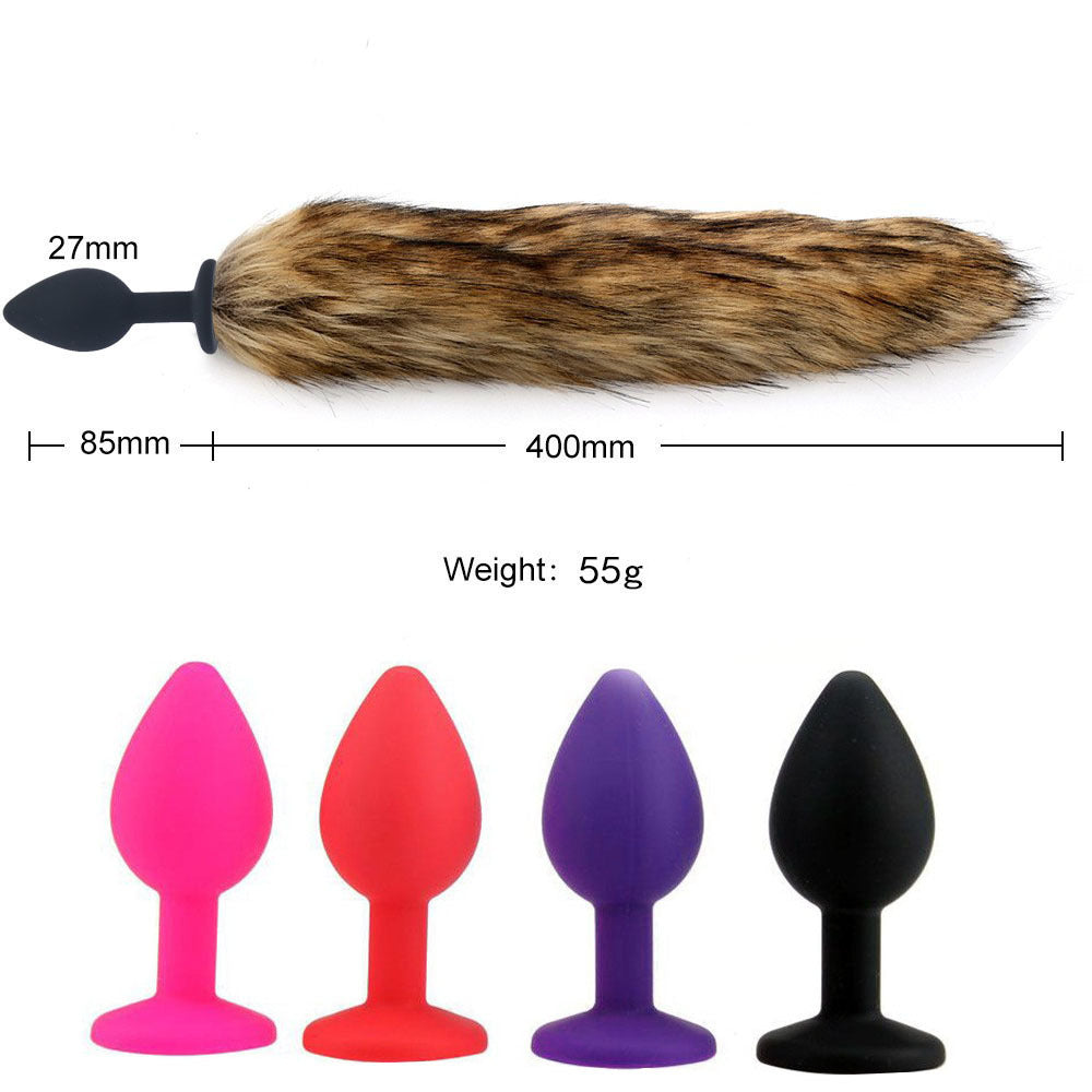 Fashion Personalized Silicone Fox Tail Toy