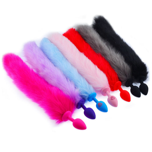 Fashion Personalized Silicone Fox Tail Toy